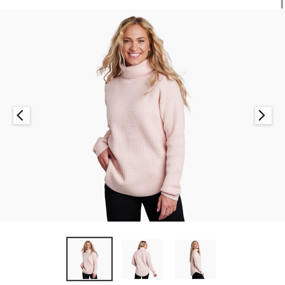 Brand new pink KUHL sweater.